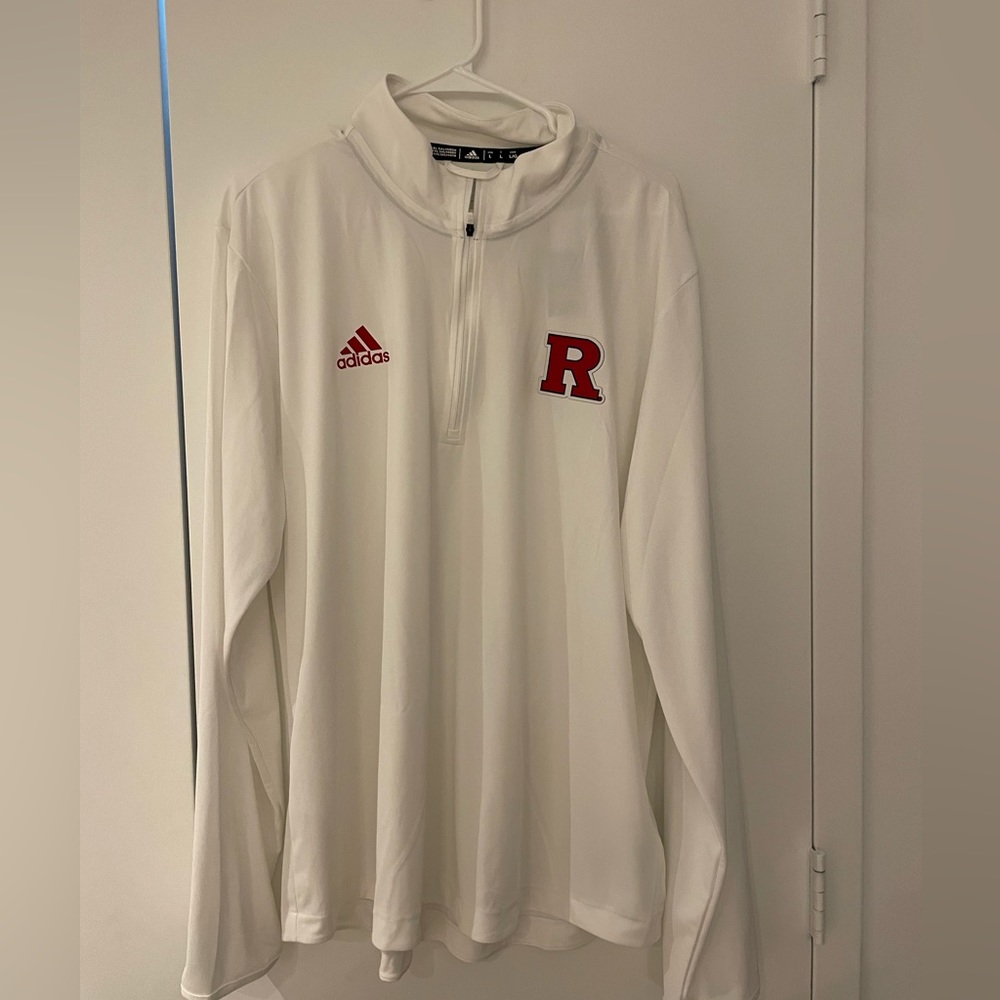 Rutgers Adidas Pullover Large NWT